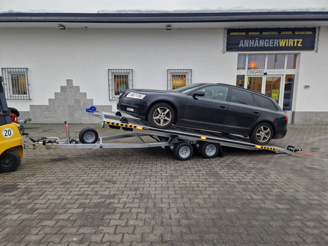Cartrailer Expert 2745 easyload black 450x216cm ankippbar Winde Reserverad 10" 100km/H 2700kg - Прицеп-автовоз: фото 3 Cartrailer Expert 2745 easyload black 450x216cm ankippbar Winde Reserverad 10" 100km/H 2700kg - Прицеп-автовоз: фото 3