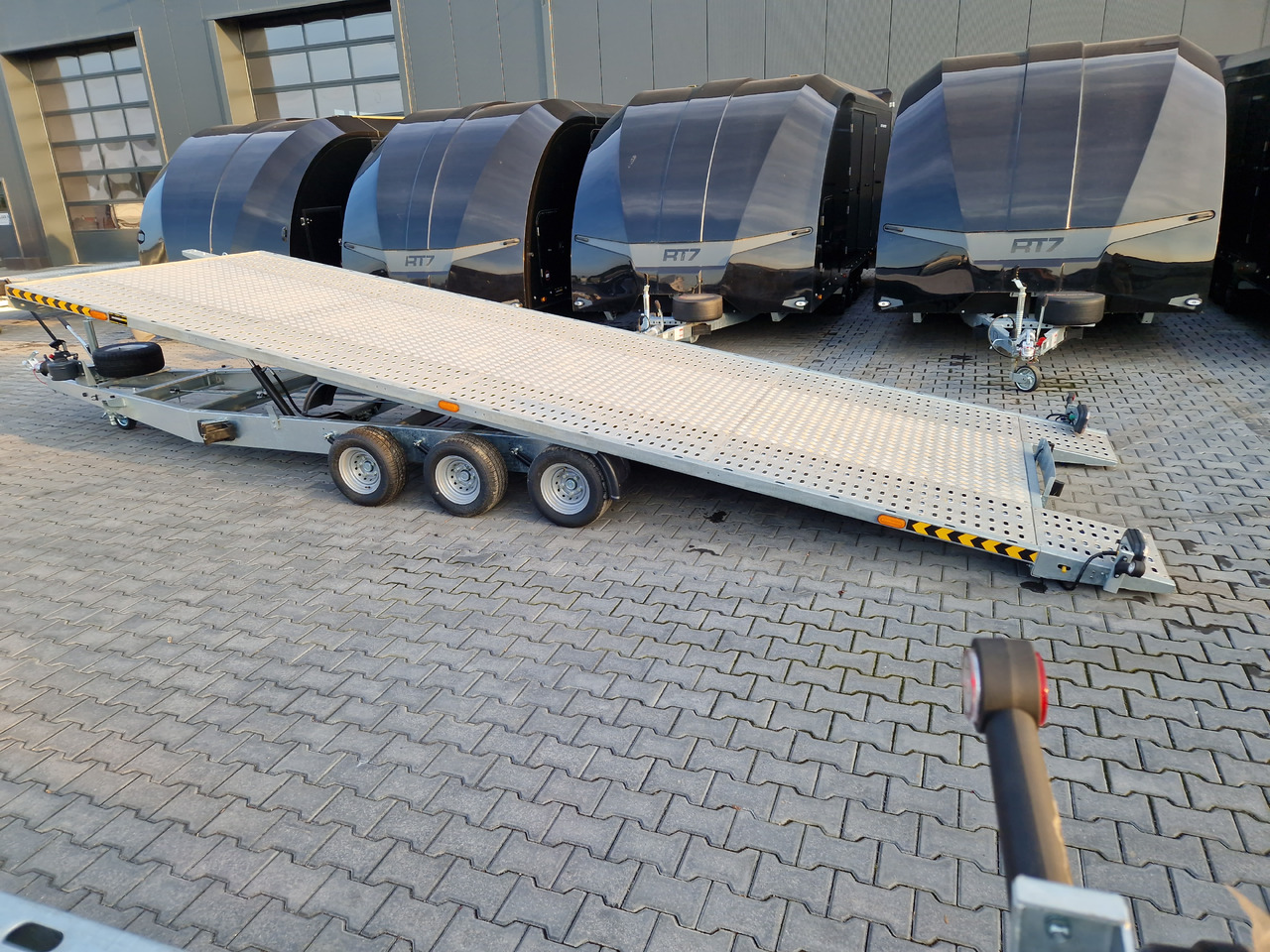 Прицеп-автовоз Cartrailer Expert 3560 easyload 600x216cm hydr. kippbar Winde Resrad Premium Tridem 100km/H 3500kg: фото 6