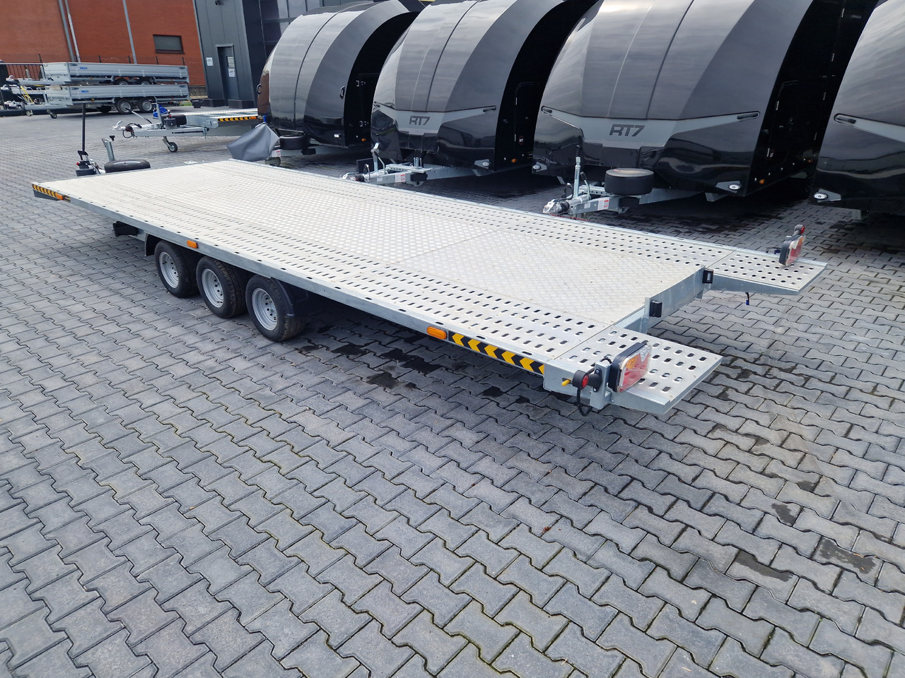 Прицеп-автовоз Cartrailer Expert 3560 easyload 600x216cm hydr. kippbar Winde Resrad Premium Tridem 100km/H 3500kg: фото 8