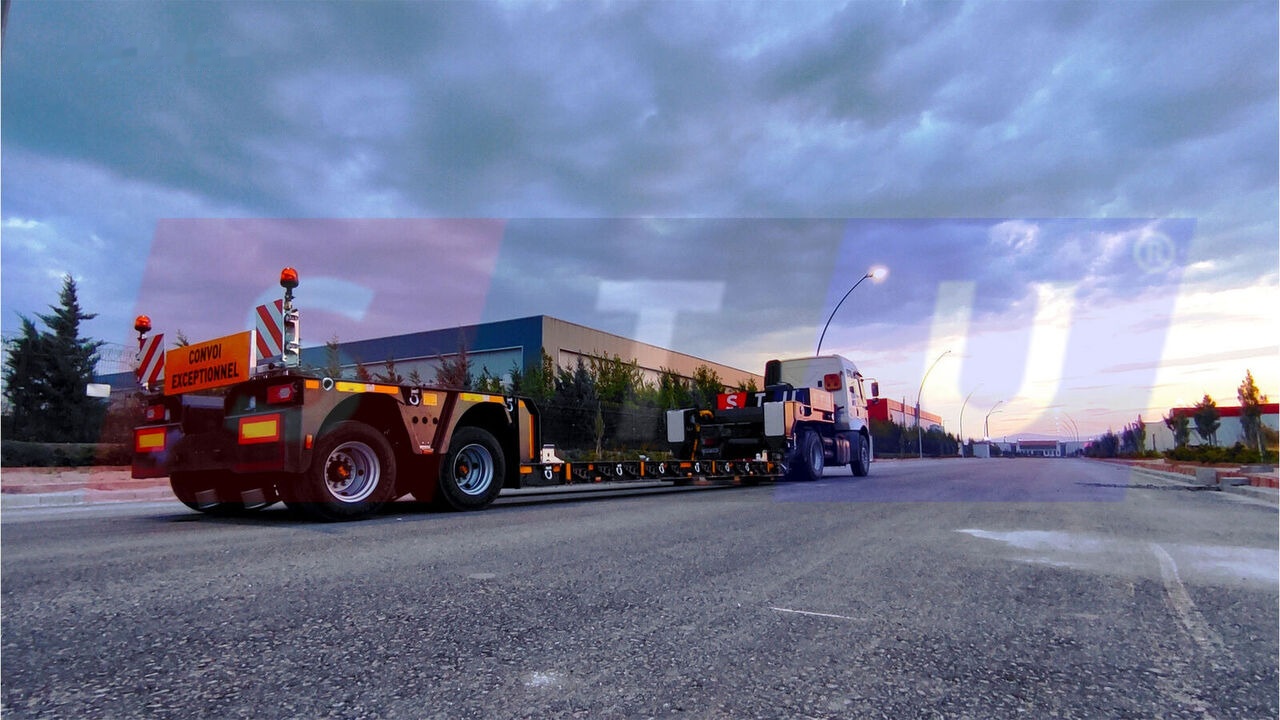 Новый Низкорамный полуприцеп STU 2 Axle Extendable Low Loader: фото 16