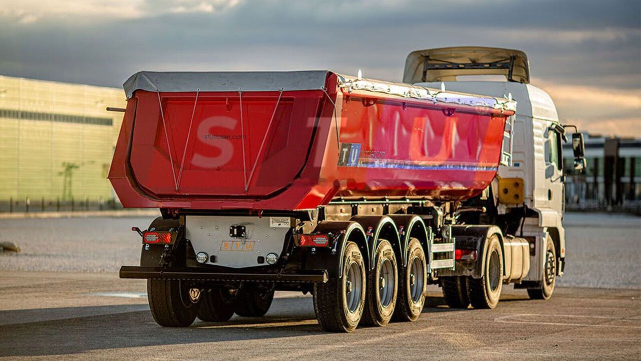 STU 3 Axle Tipper Trailer / Pool Type - Самосвальный полуприцеп: фото 1 STU 3 Axle Tipper Trailer / Pool Type - Самосвальный полуприцеп: фото 1