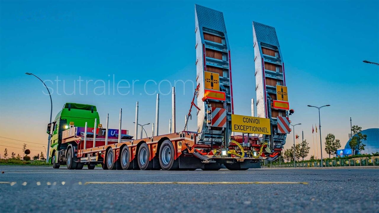 STU 4 Axle Extendable Lowbed Trailer - Низкорамный полуприцеп: фото 1 STU 4 Axle Extendable Lowbed Trailer - Низкорамный полуприцеп: фото 1