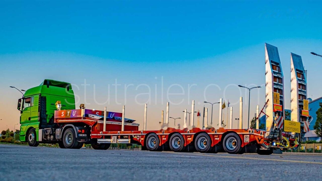Новый Низкорамный полуприцеп STU 4 Axle Extendable Lowbed Trailer: фото 6 Новый Низкорамный полуприцеп STU 4 Axle Extendable Lowbed Trailer: фото 6