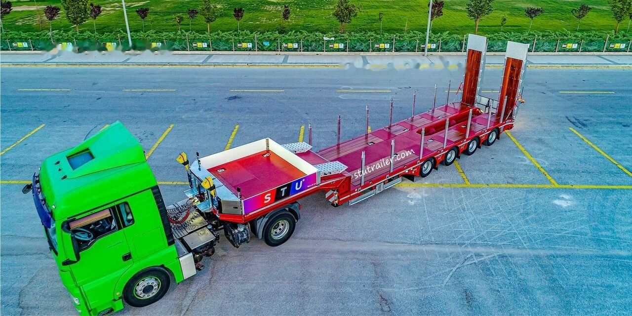 Новый Низкорамный полуприцеп STU 4 Axle Extendable Lowbed Trailer: фото 19 Новый Низкорамный полуприцеп STU 4 Axle Extendable Lowbed Trailer: фото 19