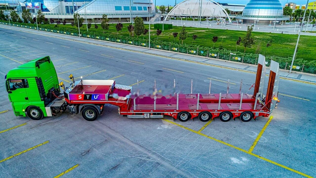 Новый Низкорамный полуприцеп STU 4 Axle Extendable Lowbed Trailer: фото 7 Новый Низкорамный полуприцеп STU 4 Axle Extendable Lowbed Trailer: фото 7