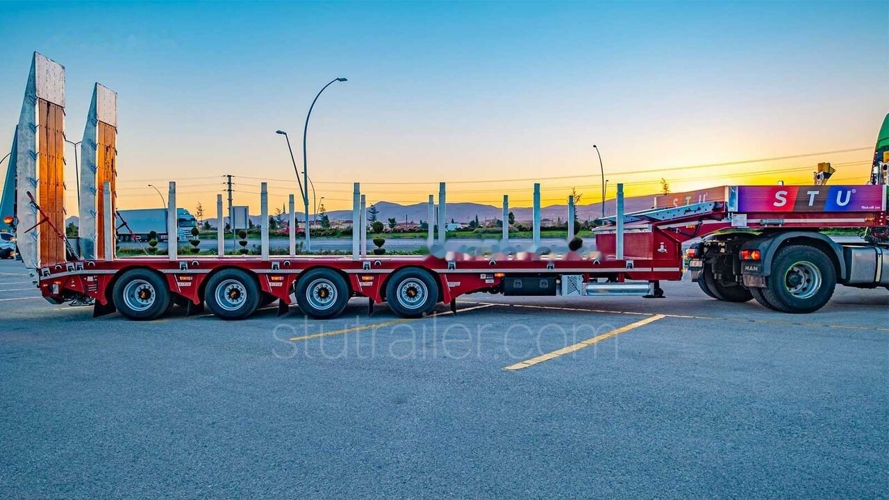Новый Низкорамный полуприцеп STU 4 Axle Extendable Lowbed Trailer: фото 8 Новый Низкорамный полуприцеп STU 4 Axle Extendable Lowbed Trailer: фото 8