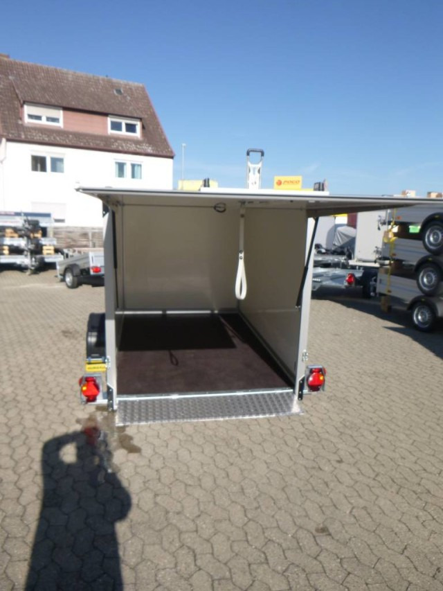 Humbaur Koffer Absenkanhänger mit E-Pumpe HKT 183117-18P, 100 km/h 1,8 t. 3100 x 1765 x 1800 mm - Прицеп-фургон: фото 2 Humbaur Koffer Absenkanhänger mit E-Pumpe HKT 183117-18P, 100 km/h 1,8 t. 3100 x 1765 x 1800 mm - Прицеп-фургон: фото 2