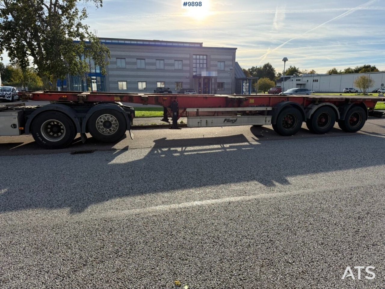 Container chassis Fliegl SDS 400 - Полуприцеп-контейнеровоз/ Сменный кузов: фото 3 Container chassis Fliegl SDS 400 - Полуприцеп-контейнеровоз/ Сменный кузов: фото 3