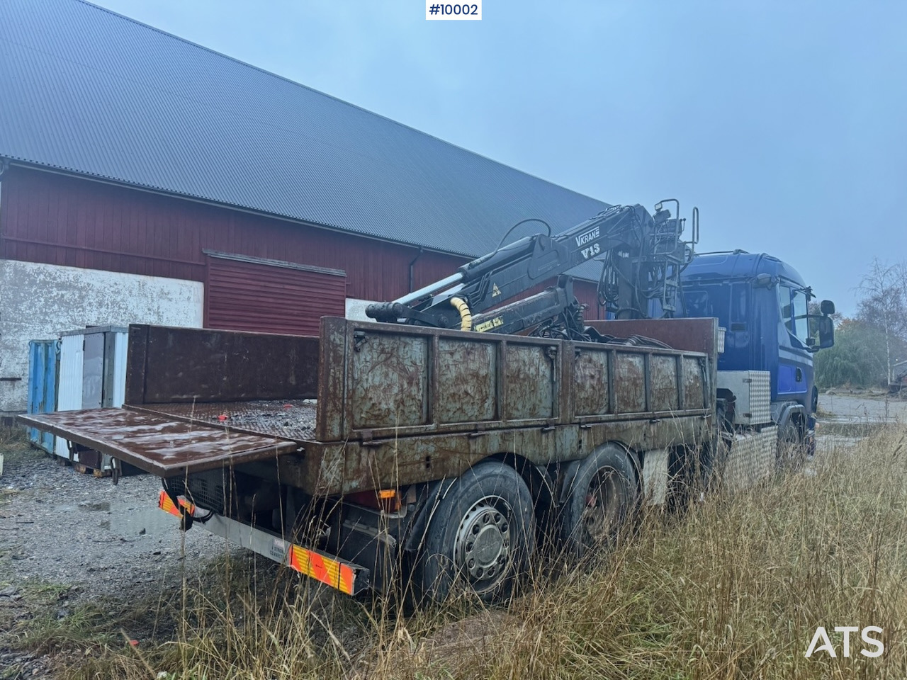 Scania R124 6x2 Flatbed truck with timber crane - Другая техника: фото 4 Scania R124 6x2 Flatbed truck with timber crane - Другая техника: фото 4