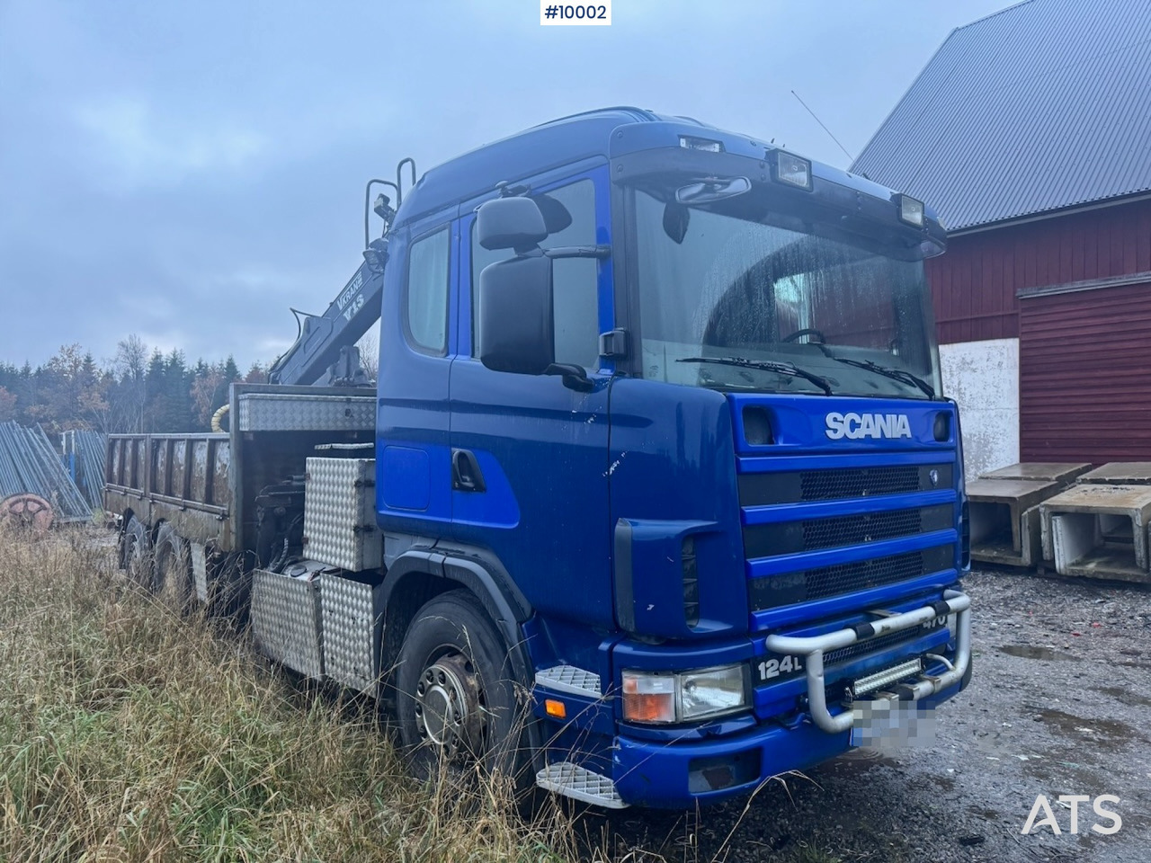 Scania R124 6x2 Flatbed truck with timber crane - Другая техника: фото 2 Scania R124 6x2 Flatbed truck with timber crane - Другая техника: фото 2