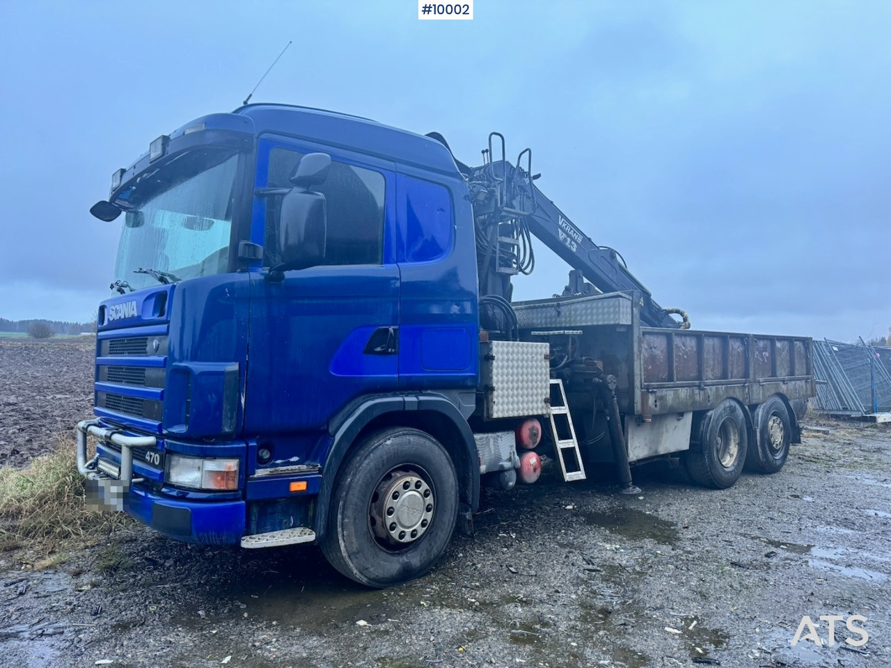 Scania R124 6x2 Flatbed truck with timber crane - Другая техника: фото 1 Scania R124 6x2 Flatbed truck with timber crane - Другая техника: фото 1