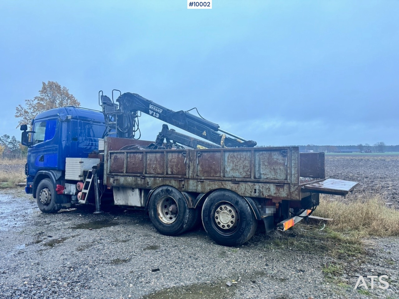 Scania R124 6x2 Flatbed truck with timber crane - Другая техника: фото 3 Scania R124 6x2 Flatbed truck with timber crane - Другая техника: фото 3