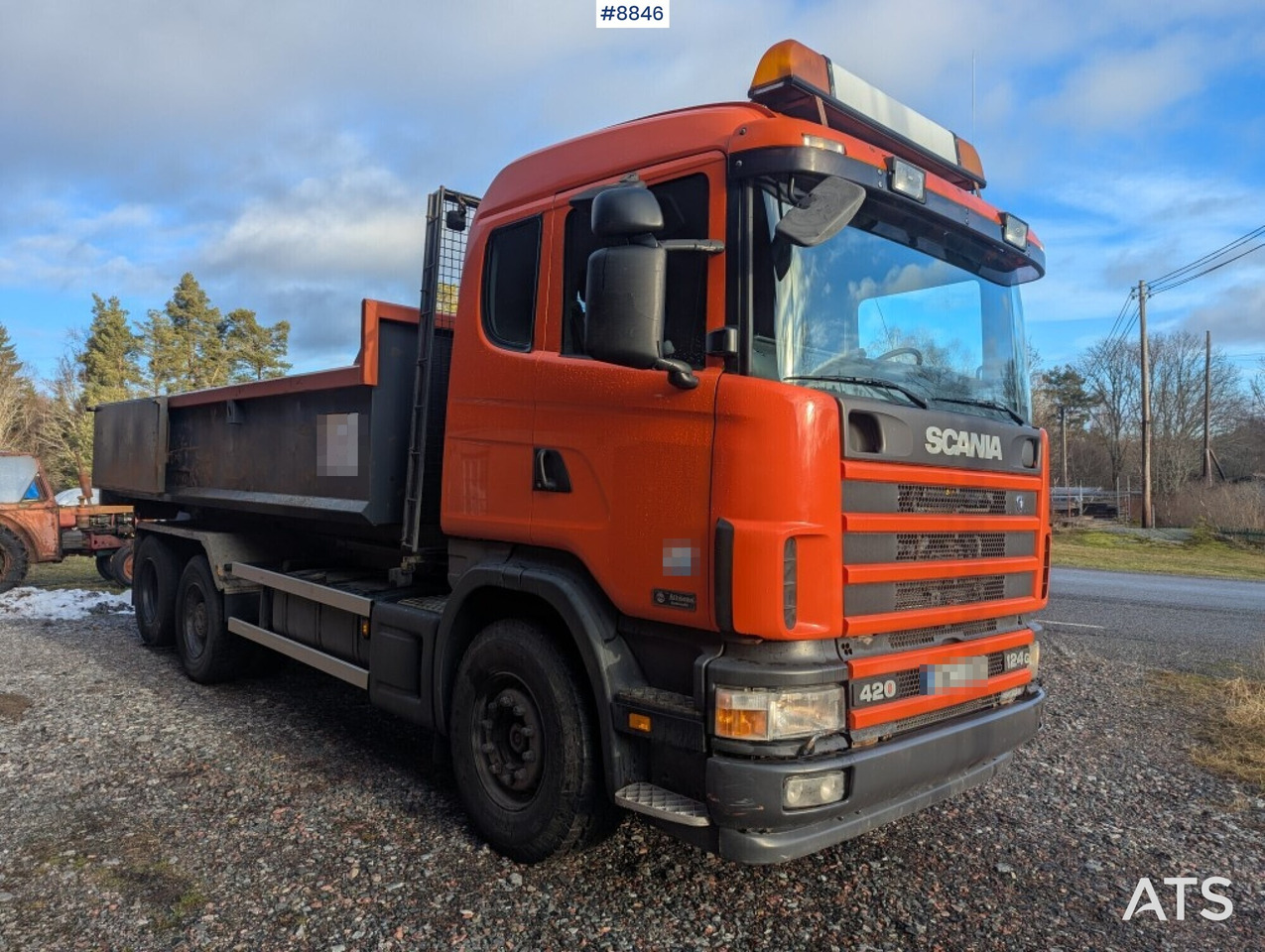Hook Truck Scania R124BG 6x2 with gravel flatbed (SEE VIDEO) - Крюковой мультилифт: фото 3 Hook Truck Scania R124BG 6x2 with gravel flatbed (SEE VIDEO) - Крюковой мультилифт: фото 3