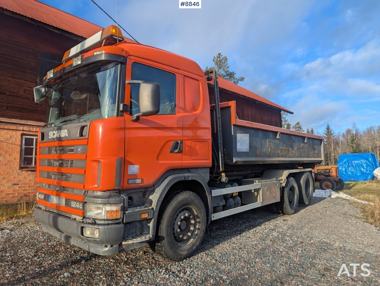 Hook Truck Scania R124BG 6x2 with gravel flatbed (SEE VIDEO) - Крюковой мультилифт: фото 2 Hook Truck Scania R124BG 6x2 with gravel flatbed (SEE VIDEO) - Крюковой мультилифт: фото 2