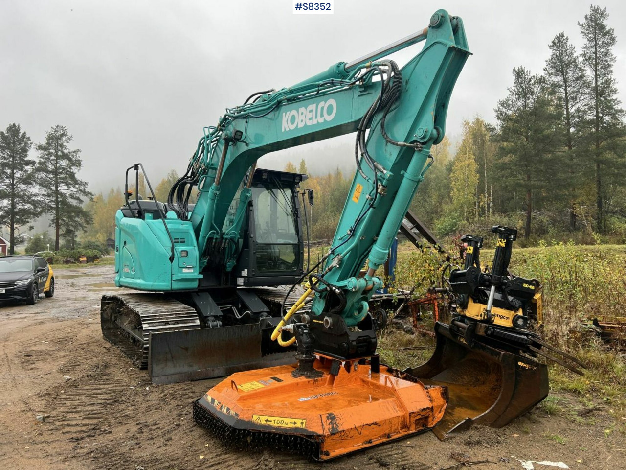 KOBELCO SK140 SRLC-7 with Trejon Cutting unit and Engcon tiltrotator (SEE VIDEO) - Гусеничный экскаватор: фото 2 KOBELCO SK140 SRLC-7 with Trejon Cutting unit and Engcon tiltrotator (SEE VIDEO) - Гусеничный экскаватор: фото 2