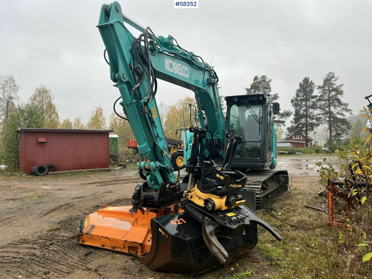 KOBELCO SK140 SRLC-7 with Trejon Cutting unit and Engcon tiltrotator (SEE VIDEO) - Гусеничный экскаватор: фото 1 KOBELCO SK140 SRLC-7 with Trejon Cutting unit and Engcon tiltrotator (SEE VIDEO) - Гусеничный экскаватор: фото 1
