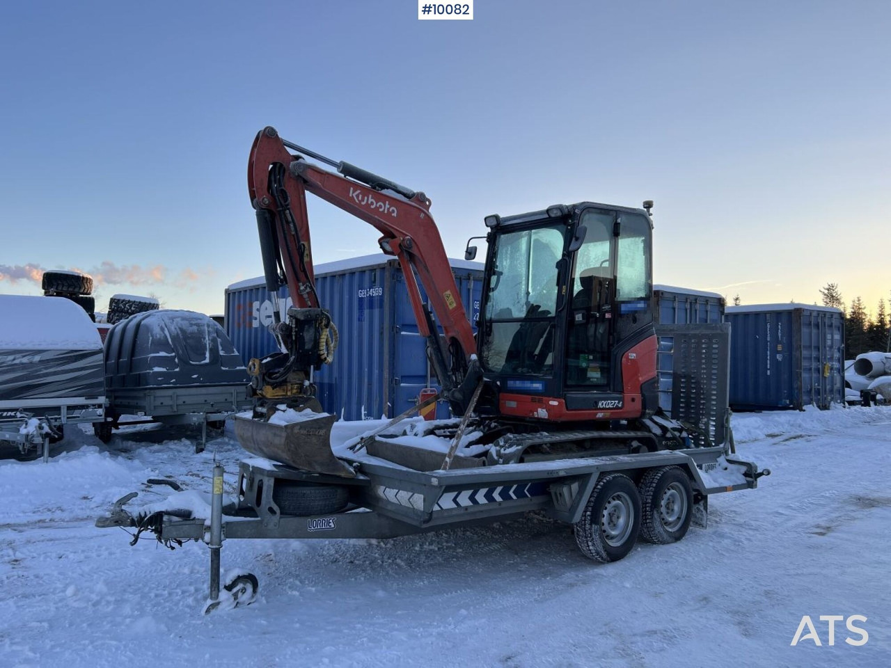 Kubota KX027-4 Mini excavator incl trailer - Мини-экскаватор: фото 1 Kubota KX027-4 Mini excavator incl trailer - Мини-экскаватор: фото 1