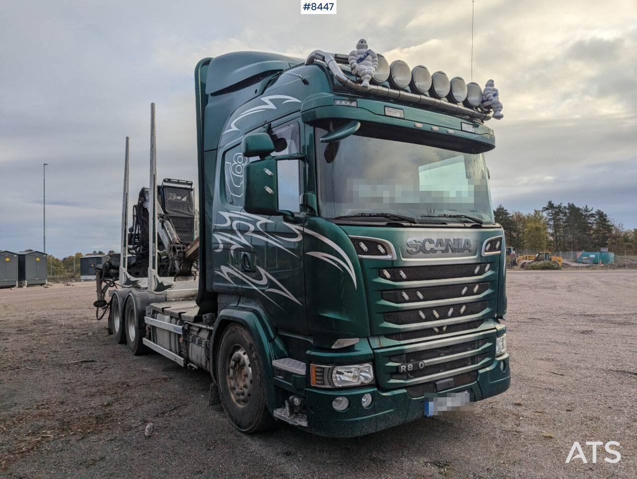 Timber Truck Scania R580 6X4 with crane and wagon - Лесовоз: фото 2 Timber Truck Scania R580 6X4 with crane and wagon - Лесовоз: фото 2