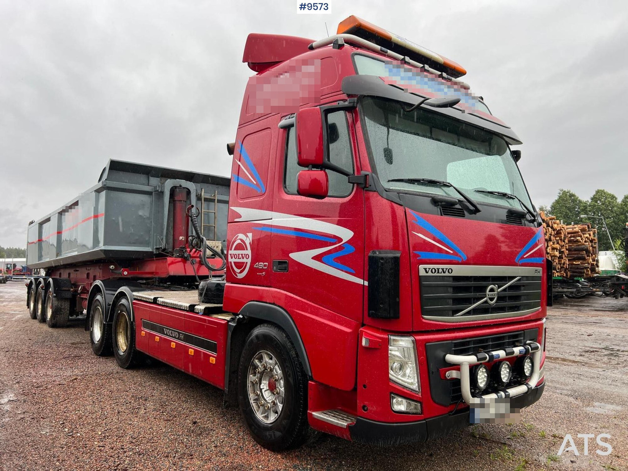 Volvo FH 480 LAXO with flatbed and gravel trailer - Самосвал: фото 2 Volvo FH 480 LAXO with flatbed and gravel trailer - Самосвал: фото 2