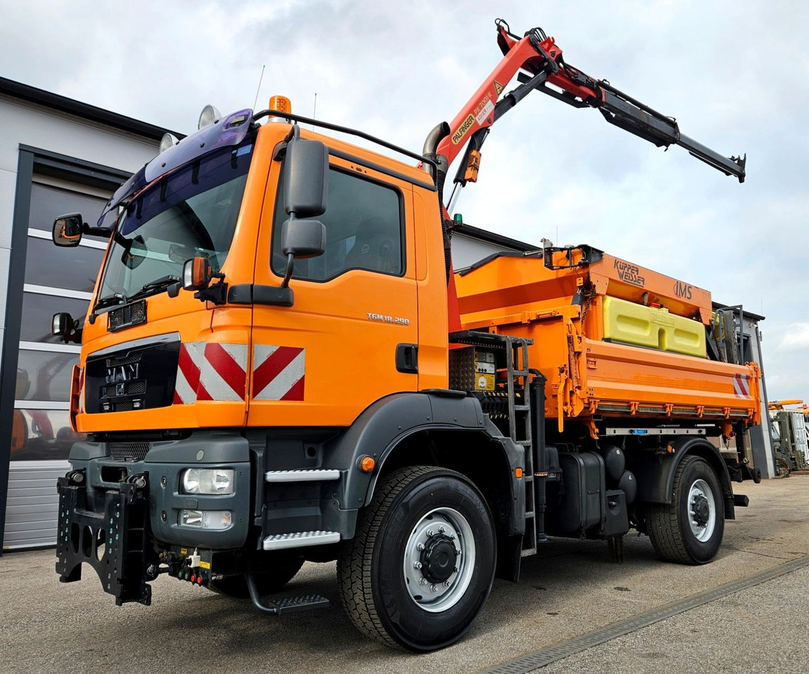 MAN TGM 18.290 4x4 Palfinger PK7001 Kran Funk Euro5 - Самосвал, Автоманипулятор: фото 1 MAN TGM 18.290 4x4 Palfinger PK7001 Kran Funk Euro5 - Самосвал, Автоманипулятор: фото 1