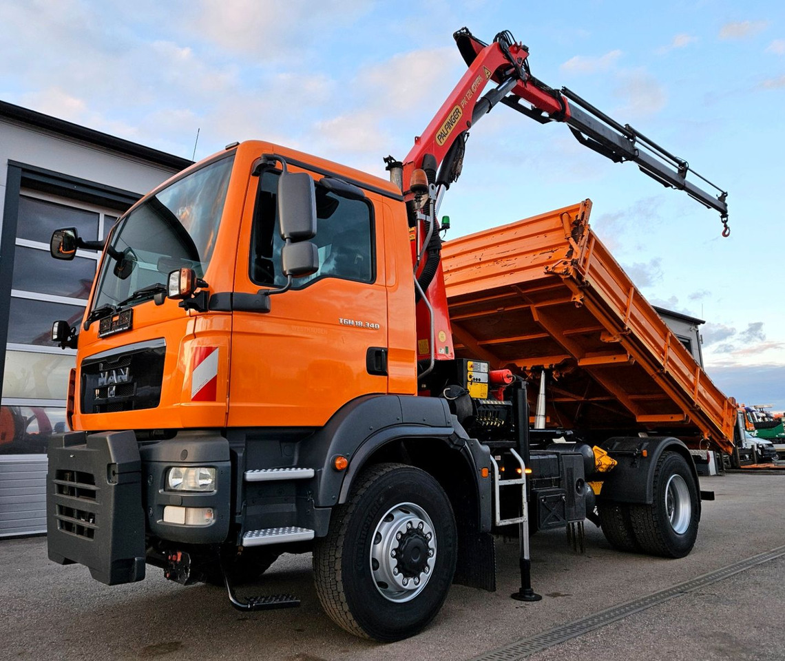 Новый Самосвал, Автоманипулятор MAN TGM 18.340 4x4 Palfinger PK12001 EH  Kran Euro5: фото 10