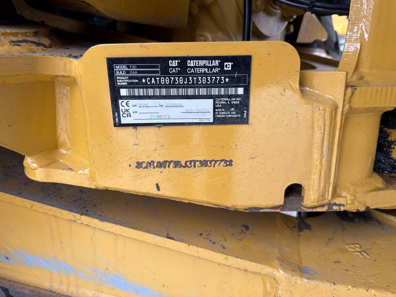 Сочленённый самосвал CAT 730: фото 7