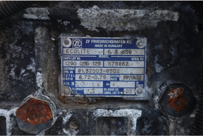 6S850OD L2000 81.32003-6502 - Коробка передач для Грузовиков: фото 5 6S850OD L2000 81.32003-6502 - Коробка передач для Грузовиков: фото 5