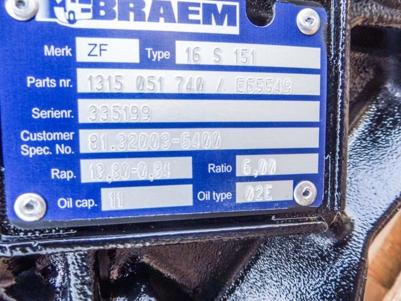 ZF 16S151 F2000+SER - Коробка передач для Грузовиков: фото 5 ZF 16S151 F2000+SER - Коробка передач для Грузовиков: фото 5