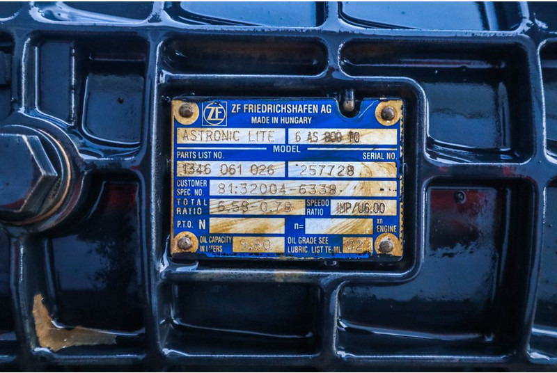 ZF 6AS800TO TGL EURO6 81.32004-6338 - Коробка передач для Грузовиков: фото 5 ZF 6AS800TO TGL EURO6 81.32004-6338 - Коробка передач для Грузовиков: фото 5