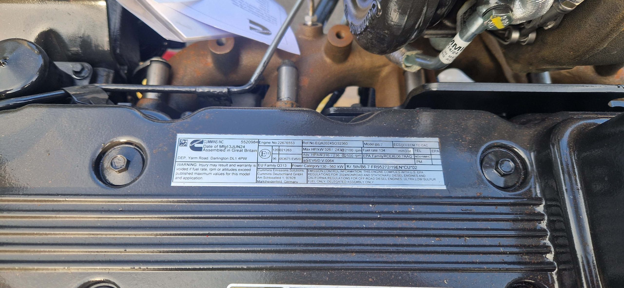 Двигатель для Строительной техники Cummins QSB 6.7 engine unused 6 cylinder CM2450 ECU: фото 6
