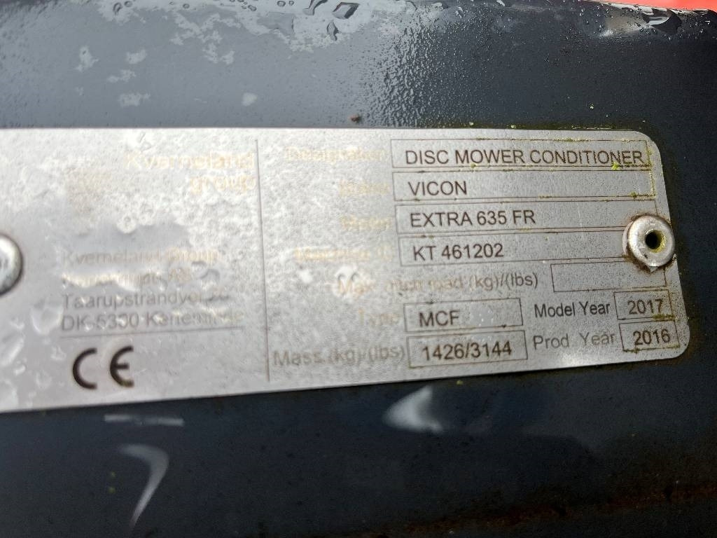Vicon 635 FR Dismantled. Only spare parts  - Косилка: фото 2 Vicon 635 FR Dismantled. Only spare parts  - Косилка: фото 2