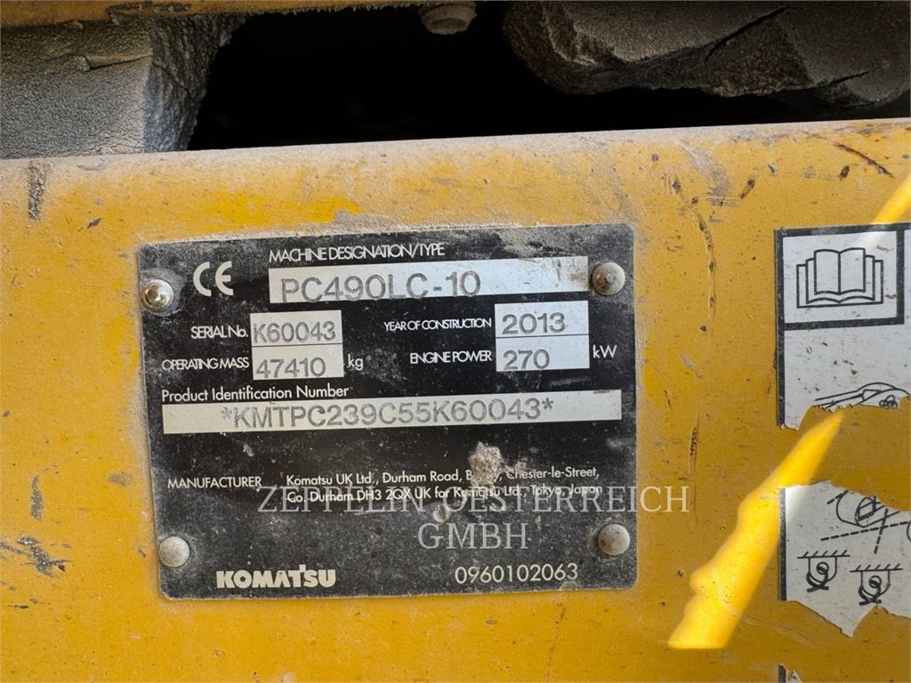 Komatsu PC490LC-10 - Гусеничный экскаватор: фото 4 Komatsu PC490LC-10 - Гусеничный экскаватор: фото 4