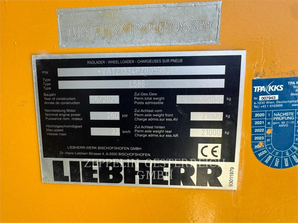 Колёсный погрузчик Liebherr L586: фото 6 Колёсный погрузчик Liebherr L586: фото 6