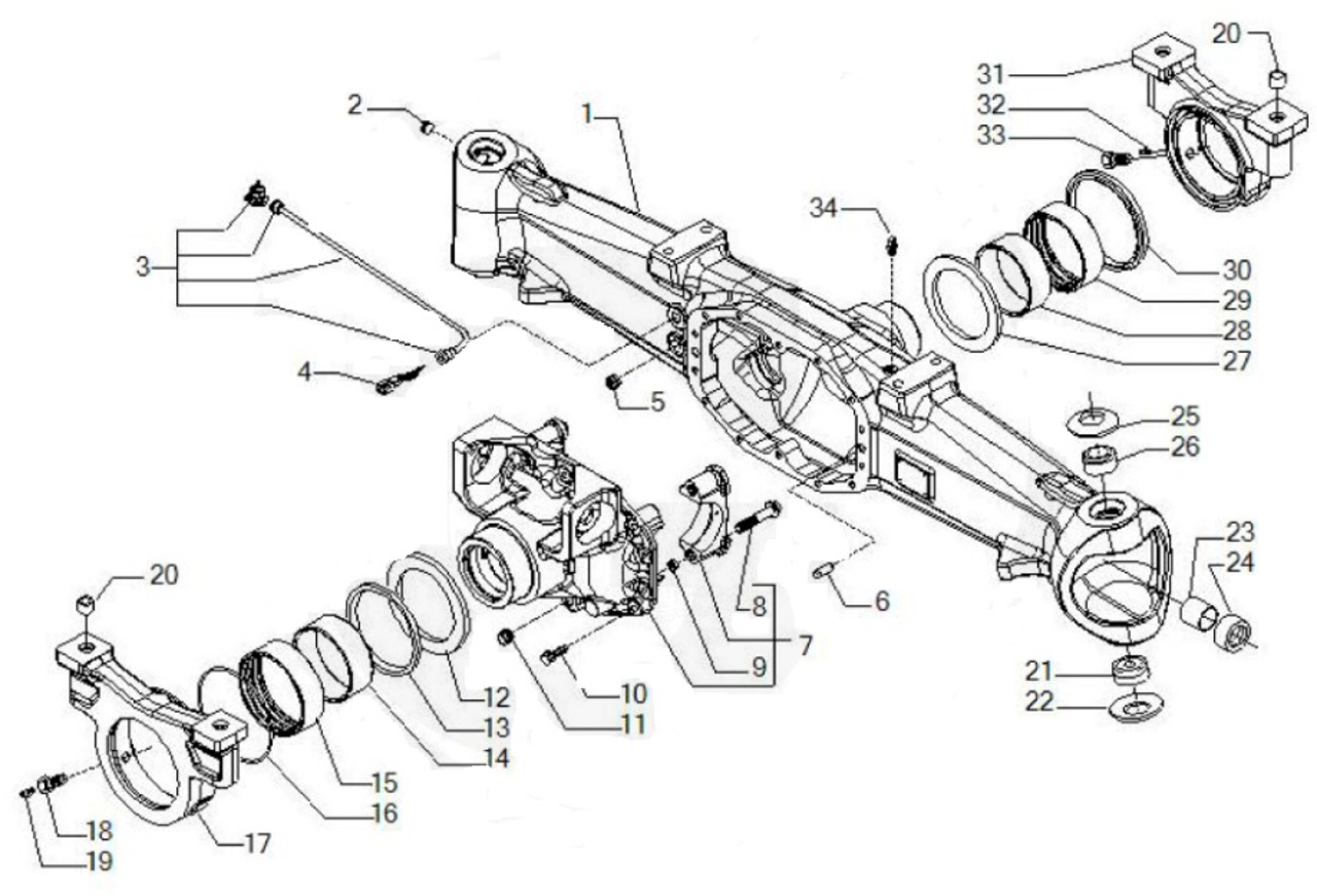 Carraro 20.49 149434 - most napędowy - dyferencjał - Ось и запчасти для Сельскохозяйственной техники: фото 1 Carraro 20.49 149434 - most napędowy - dyferencjał - Ось и запчасти для Сельскохозяйственной техники: фото 1