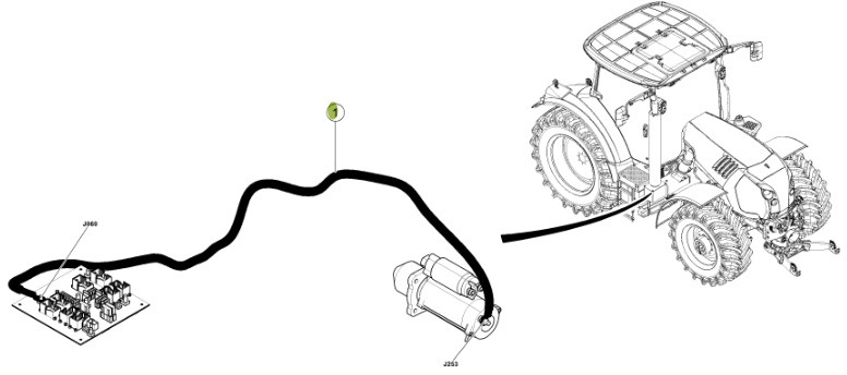 Claas Arion 550-520 650-620 - kabel wiązka elektryczna 0021503002 - Кабели/ Провода для Тракторов: фото 4 Claas Arion 550-520 650-620 - kabel wiązka elektryczna 0021503002 - Кабели/ Провода для Тракторов: фото 4