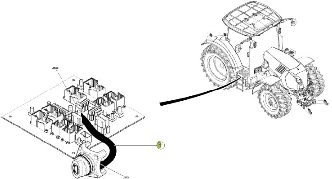 Claas Arion 550-520 650-620 - kabel wiązka elektryczna 0021503042 - Кабели/ Провода для Тракторов: фото 2 Claas Arion 550-520 650-620 - kabel wiązka elektryczna 0021503042 - Кабели/ Провода для Тракторов: фото 2