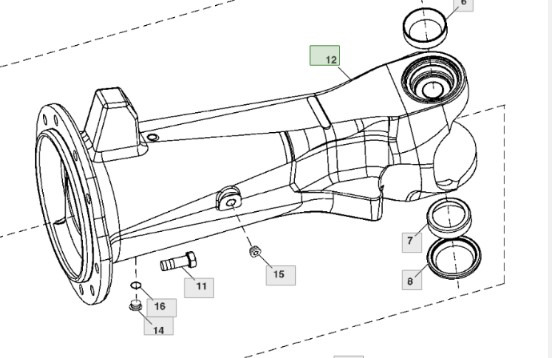 John Deere 7830 Obudowa Pochwa Przedniej Osi Prawa R269499 - Передняя ось для Сельскохозяйственной техники: фото 1 John Deere 7830 Obudowa Pochwa Przedniej Osi Prawa R269499 - Передняя ось для Сельскохозяйственной техники: фото 1