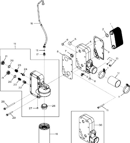 John Deere 9470RX - Chłodnica oleju RE500657 (Silnik) - Масляный радиатор для Сельскохозяйственной техники: фото 1 John Deere 9470RX - Chłodnica oleju RE500657 (Silnik) - Масляный радиатор для Сельскохозяйственной техники: фото 1