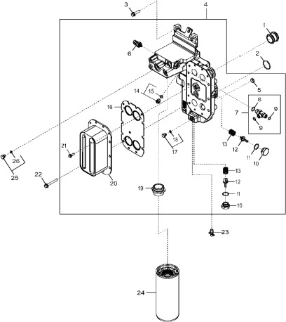 John Deere 9470RX - Chłodnica oleju RE544847 (Silnik) - Масляный радиатор для Сельскохозяйственной техники: фото 1 John Deere 9470RX - Chłodnica oleju RE544847 (Silnik) - Масляный радиатор для Сельскохозяйственной техники: фото 1