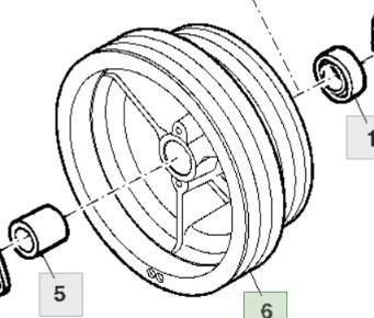 John Deere 9780CTS 9780HM 9780 CTS Koło Prowadzące H165476 - Поворотное кольцо для Сельскохозяйственной техники: фото 1 John Deere 9780CTS 9780HM 9780 CTS Koło Prowadzące H165476 - Поворотное кольцо для Сельскохозяйственной техники: фото 1