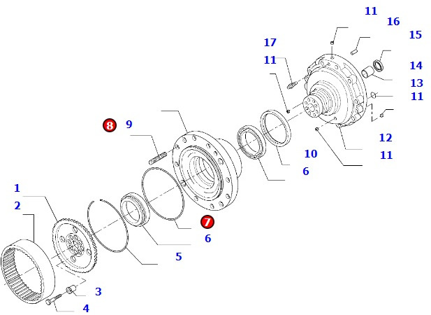 Komatsu WA100 - most napędowy przedni Carraro - obudowa 42W-22-H0P99 - Ось и запчасти для Сельскохозяйственной техники: фото 1 Komatsu WA100 - most napędowy przedni Carraro - obudowa 42W-22-H0P99 - Ось и запчасти для Сельскохозяйственной техники: фото 1