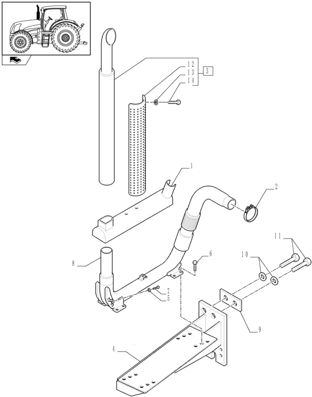 New Holland T6010 Tłumik w/ spark arrester, aspirated 87396433 - Глушитель для Тракторов: фото 1 New Holland T6010 Tłumik w/ spark arrester, aspirated 87396433 - Глушитель для Тракторов: фото 1