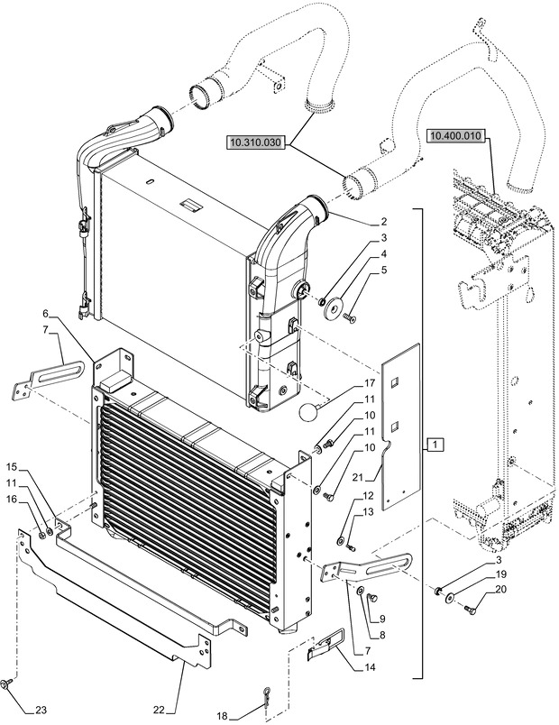 New Holland T6070 Chłodnica 84249211 - Радиатор для Сельскохозяйственной техники: фото 1 New Holland T6070 Chłodnica 84249211 - Радиатор для Сельскохозяйственной техники: фото 1