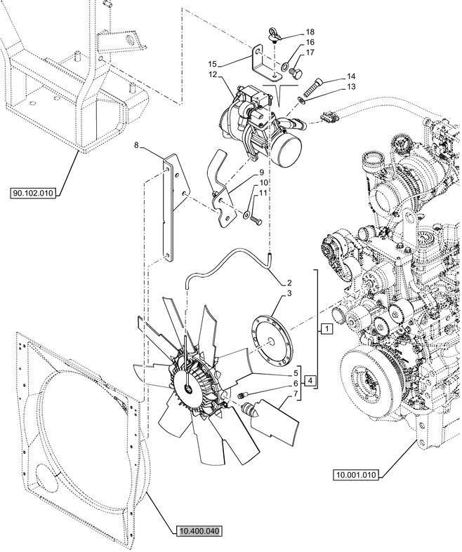 New Holland T6070 Wentylator 9 blades, 620mm od, cw rotation 47569427 - Вентилятор для Тракторов: фото 1 New Holland T6070 Wentylator 9 blades, 620mm od, cw rotation 47569427 - Вентилятор для Тракторов: фото 1