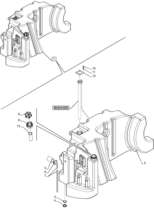 New Holland T6070 Zbiornik paliwa 48173124 - Топливный бак для Сельскохозяйственной техники: фото 1 New Holland T6070 Zbiornik paliwa 48173124 - Топливный бак для Сельскохозяйственной техники: фото 1