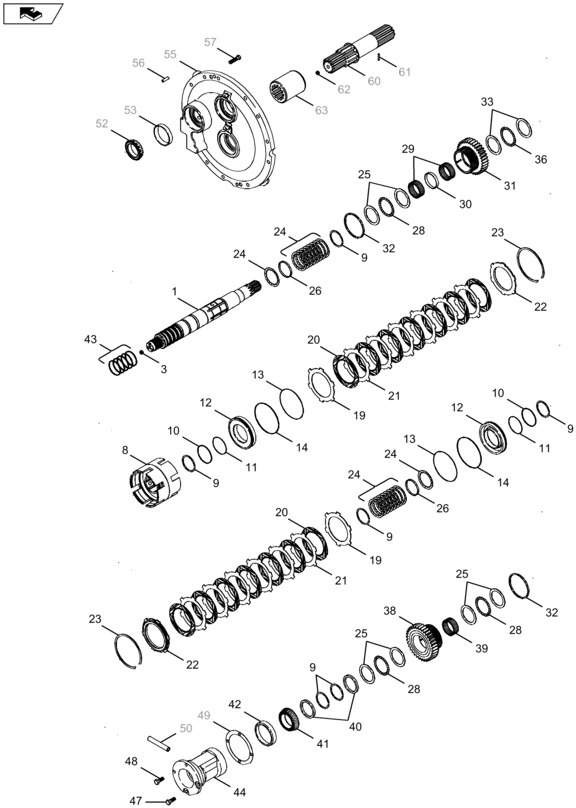 New Holland T6090 T6070 Shaft assy. 87434648 - Трансмиссия для Тракторов: фото 1 New Holland T6090 T6070 Shaft assy. 87434648 - Трансмиссия для Тракторов: фото 1