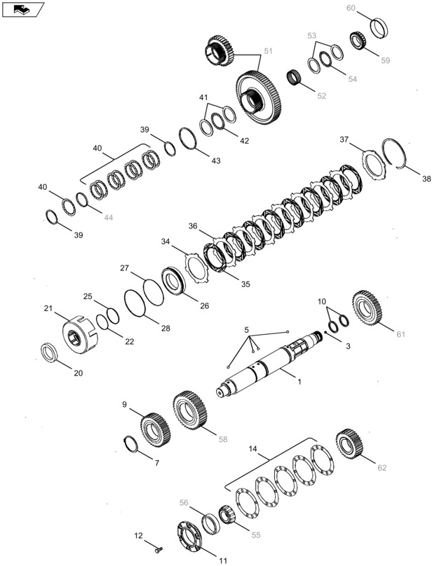 New Holland T6090 T8330 Shaft assy. 87425383 - Трансмиссия для Тракторов: фото 1 New Holland T6090 T8330 Shaft assy. 87425383 - Трансмиссия для Тракторов: фото 1