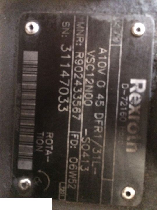 Pompa Rexroth A10V O 45 DFR1 - Гидравлический насос для Сельскохозяйственной техники: фото 1 Pompa Rexroth A10V O 45 DFR1 - Гидравлический насос для Сельскохозяйственной техники: фото 1