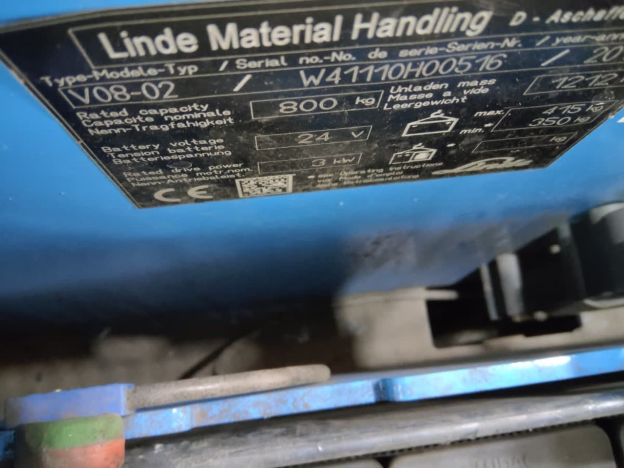 Linde V08-02 - Тележка: фото 2 Linde V08-02 - Тележка: фото 2
