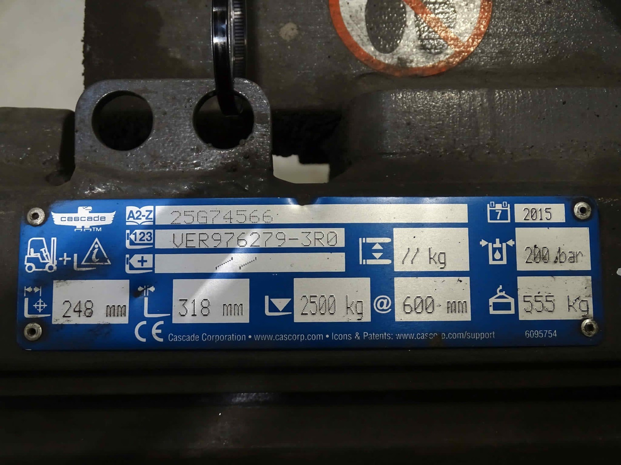 Cascade 25G74566 - Навесное оборудование для Погрузочно-разгрузочной техники: фото 2 Cascade 25G74566 - Навесное оборудование для Погрузочно-разгрузочной техники: фото 2